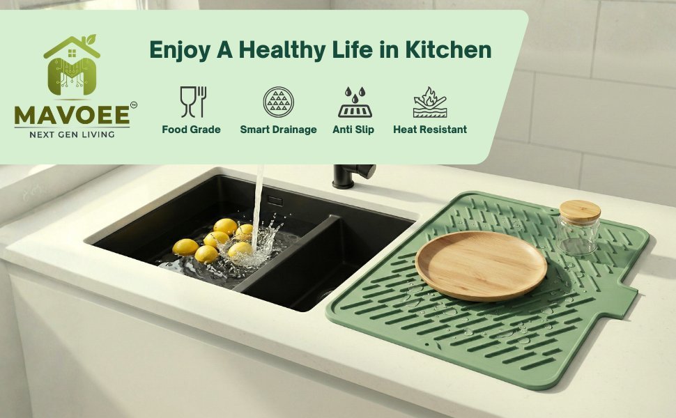 Mavoee Kitchen Drain Mat A+